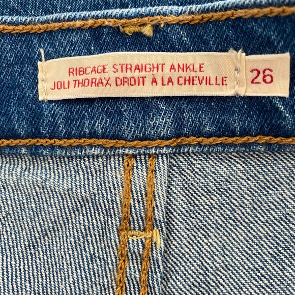 levi’s rib cage straight leg jeans jazzy blue - Picture 2 of 2